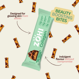 Caramel & Milk Chocolate Collagen Bars (x12)